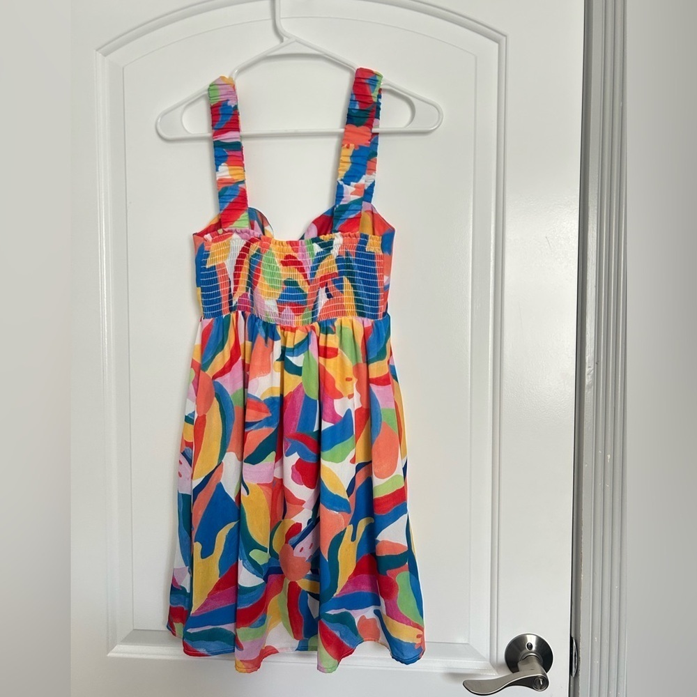 SHOW ME YOUR MUMU fling mini dress color size s NWOT vacation beach tropical - Picture 5 of 10